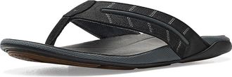 Olukai Tuahine Palm Mens Sandals Lava Rock/Dark Shadow : 13 D - Medium, Leather
