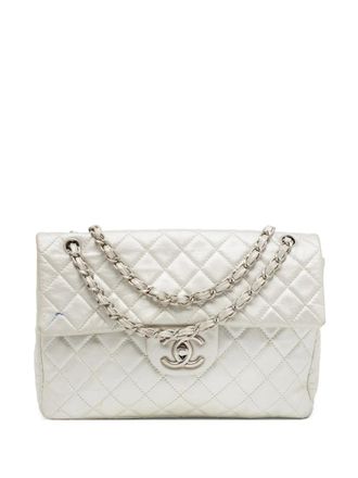 Chanel quilted leather shoulder bag - Grey