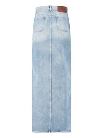 Courr&egrave;ges Womens Skirts Blue Cotton