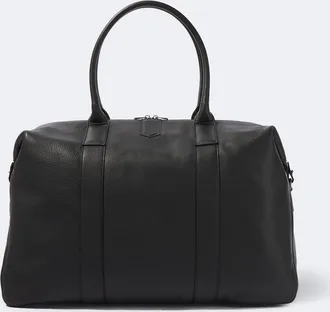 Canali Leather duffel bag
