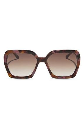 DIFF Eyewear Sloane 54mm Square Sunglasses in Brown Gradient at Nordstrom Rack