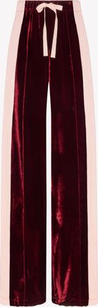 Serena Bute Velvet Jogger - Burgundy