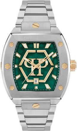 Philipp Plein The Hexagon Phantom Bracelet Watch, 44mm x 56.2mm in Stainless Steel at Nordstrom
