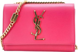 Saint Laurent Pink Sheep Leather Classic Monogram Crossbody Small (Authentic Pre-Loved)