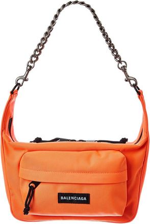 Balenciaga Raver Medium Canvas Shoulder Bag