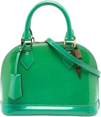 Louis Vuitton Pre-owned Handbags, female, Green, Size: ONE SIZE Pre-owned Alma BB