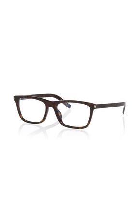 Saint Laurent 56mm Rectangle optical glasses in Tortoise at Nordstrom