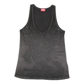 Diesel Dames, Tops, Grijs, Maat: XS Katoen