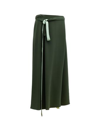 Valentino Garavani Silk Skirt - Green