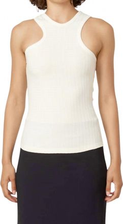 NOMIA Asymmetric Tank Top In Ivory