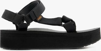 Teva Womens Teva FLATFORM UNIVERSAL Womens Sandals Black - Size: 4