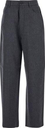 Fabiana Filippi 5-Pocket Virgin Wool Pinstripe Trousers