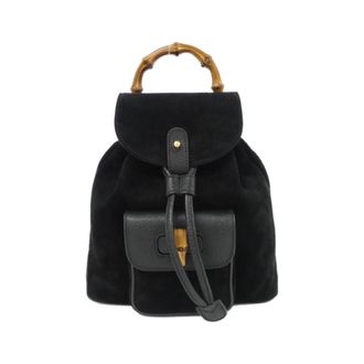 Gucci Black Suede Backpack (Pre-Owned)