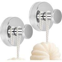 OEM Juego De 2 Ganchos De Acero Inoxidable Con Ventosa, No Requieren Perforaci&oacute;n, Autoadhesivos, Para Ba&ntilde;o, Cocina Y Oficina - Crezuo