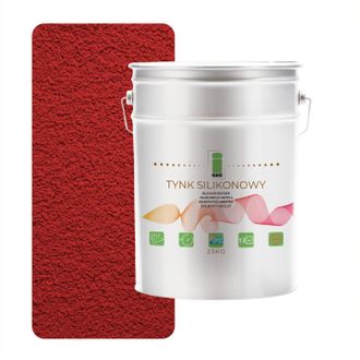 OEM Yeso De Silicona 3001 Para Fachada Exterior, Rojo, 1,5 Mm, Calidad Premium, 25 Kg