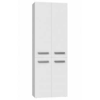 Hucoco Hucoco - Ellos Mueble De Ba&ntilde;o Con Dos Cestas Tiradores Minimalistas Dimensiones: 174x60x30 Columna De Almacenamiento