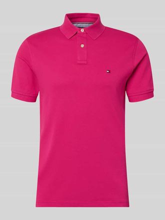 Tommy Hilfiger Regular Fit Poloshirt aus Baumwoll-Mix in Pink, Gr&ouml;&szlig;e XXL
