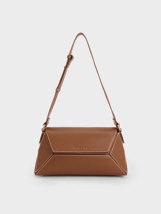 Charles & Keith Nasrin Geometric Shoulder Bag