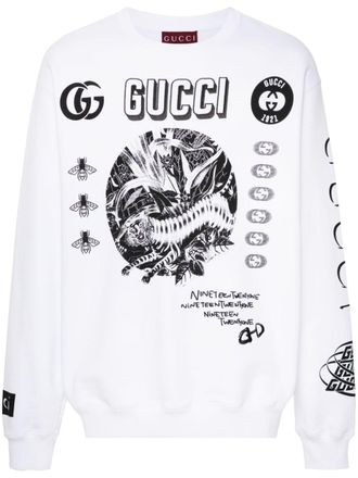 Mens white gucci sweater clearance