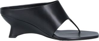 Khaite Black Marlow Sculptural Leather Mules
