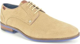 Berkelmans Schoenen, Heren, Beige, 42 EU, Nubuc Print Gekleed N