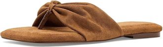 Free People Tia Ruched Vegan Suede Sandals Womens Sandals Driftwood Tan : EU 36.5 (US Womens 6.5) M, Suede/Synthetic