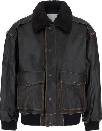 Dunst A-2 lambskin leather blouson