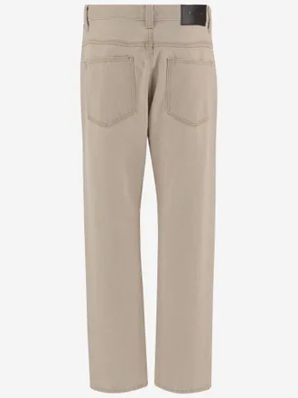 Khaite Womens Jeans Callum Cotton Beige