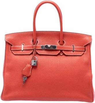 Herm&egrave;s Pre-owned Birkin 35 - - Pre-owned - Donna - Arancione - ONE SIZE