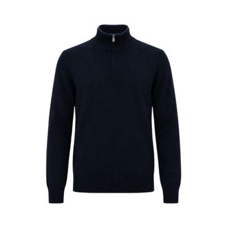 Gran Sasso Dolcevita con zip - - Knitwear - Uomo - Blu - M