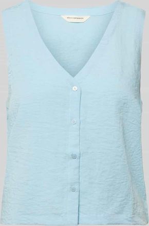 Moss Copenhagen Regular Fit Bluse Aus Viskose-Mix Modell Daria in Hellblau, Gr&ouml;&szlig;e XL