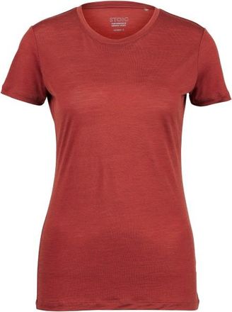 Stoic MerinoChill MMXX. G&ouml;teborg Tee Merinoshirt f&uuml;r Damen | rot