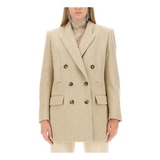Isabel Marant Isabel Marant, Blazers, female, Beige, Size: M Floyd-Gd Blazer