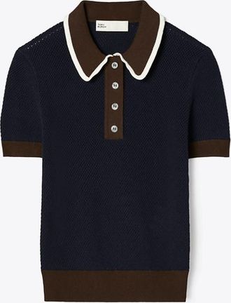 Tory Burch Womens Viscose Pointelle Sweater, size XS