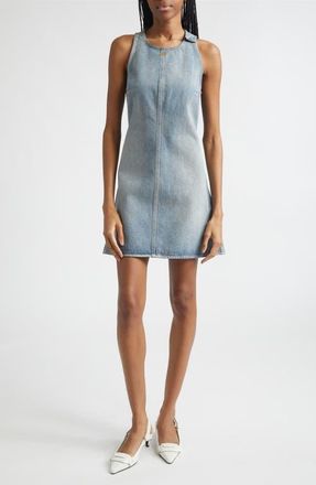 Courr&egrave;ges Heritage Denim A-Line Dress in Denim Bleu Delave at Nordstrom, Size 10 Us