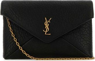 Saint Laurent Black Logo Mini Crossbody Bag