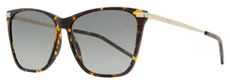 BOSS Boss Womens Lightweight Square Sunglasses B1661S 2IK9O Havana/Gold 58mm