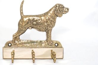 OEM Beagle: Un Colgador De Llaves Con Un Perro, Un Soporte De Lat&oacute;n Para Accesorios Para Perros, Una Elegante Decoraci&oacute;n Para El Pasillo De Art-dog