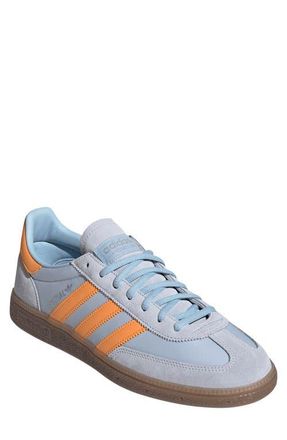 adidas Gender Inclusive Handball Spezial Sneaker in Crystal Sky/Pure Tangerine at Nordstrom, Size 12.5