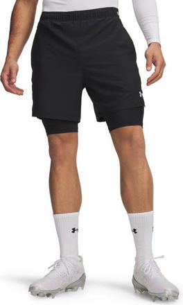 Under Armour UA Vanish Woven 2.0 2-in-1 Shorts in Black at Nordstrom, Size Xx-Large