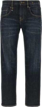 R13 Boy Straight Jeans - Dames - Regular Fit Jeans - Blauw - W30 - Katoen - Jeans