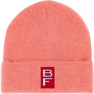 by FAR logo-patch knit beanie - women - Nylon/Alpaca Wool/Wool/Polyester - One Size - Pink
