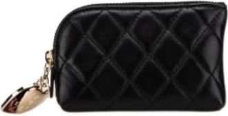Chanel Pre-owned Matelasse Coin Case - Dames - Vintage Accessoires - Zwart - ONE Size - Leer - Vintage