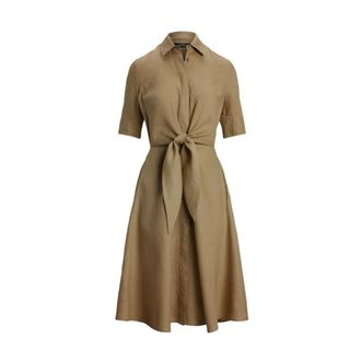 Ralph Lauren Shirt Dresses, female, Brown, Size: M Lauren Ralph Lauren Dresses Brown