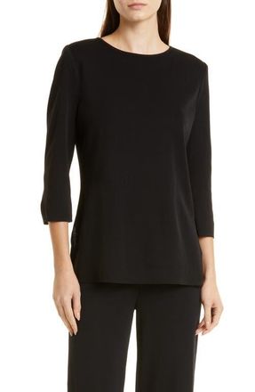 Misook Knit Tunic Top in Black at Nordstrom, Size X-Small