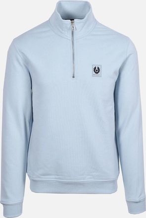 Belstaff Mens BELSTAFF HALF ZIP SWEATSHIRT SKY BLUE - Size: 40
