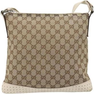 Gucci Vintage, unisex, Bruin, ONE Size, Leer, Pre-owned Vintage Cross Body Bag