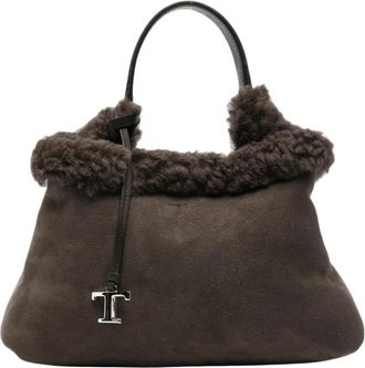 Tod's Schoudertas - Dames - Schoudertassen - Bruin - ONE Size - Leer - Tassen