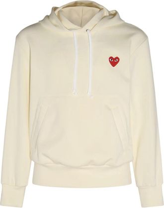Comme Des Gar&ccedil;ons Hart Hoodie - Dames - Hoodies - Beige - S - Hoodies & sweatvesten