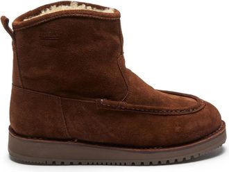 Suicoke suede shearling boots - unisex - Rubber/Suede/Fabric - 5 - Brown